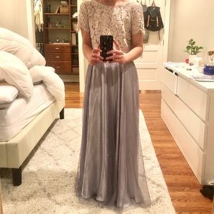 Grey and Silver Tulle Skirt